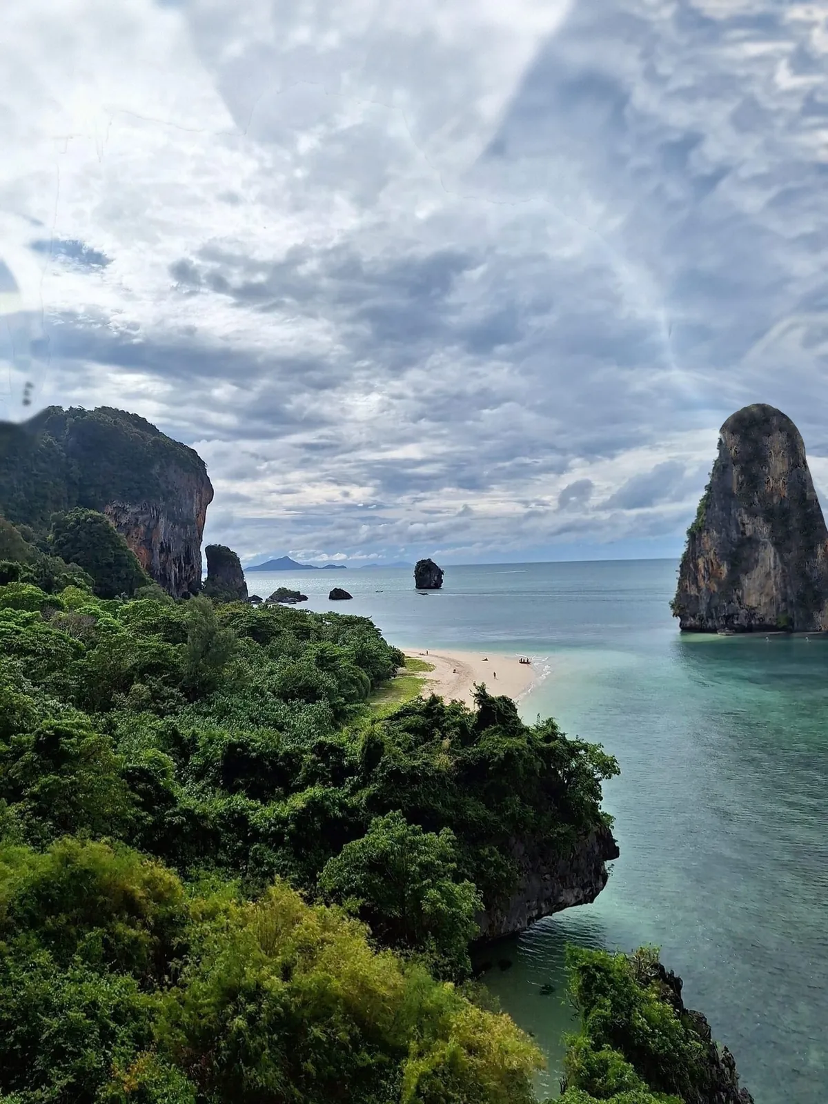The bay at Railay seen from the mouth of a cave